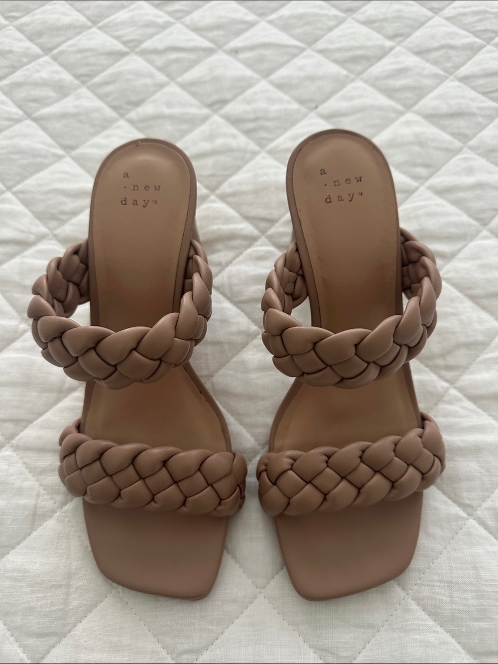 a new day Braided Double-Strap Mules in Taupe